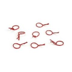 Bent Body Clips Red
