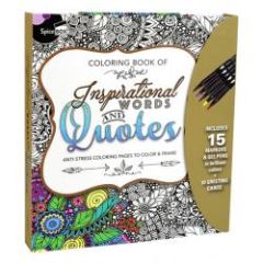 Inspirational Words and Quotes Coloring Book