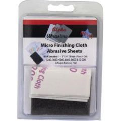 Micro Finishing Cloth Abrasive Sheets 6pk