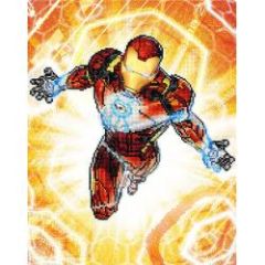 Diamond Dotz Marvel Iron Man Blast Off 16.5 x 20.8