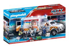 Ambulance with Lights and Sound Rescue Vehicles
