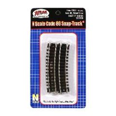 11in R Half Section Code 80 N Scale 6pk