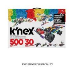 K'Nex Classic Wings and Wheels 30 Model Set 500pc