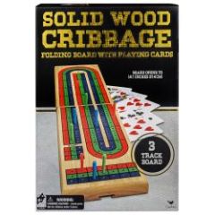 Cribbage Board Folding Solid Wood