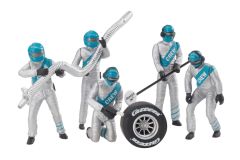 Mechanic Figures Silver/Teal 5pc