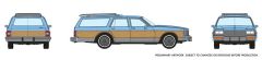 Chevy Caprice Wagon Baby Blue Woodie
