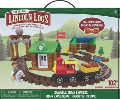 Lincoln Logs Sawmill Train Express 101pc