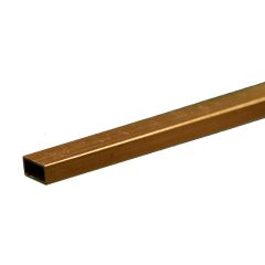 KSE Brass Rect Tube 1/8 x 1/4 x .014in  (12in long)