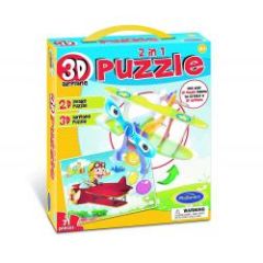 2 in 1 3D Airplane Puzzle