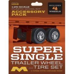 Super Single Trailer Wheels & Tires 1/25