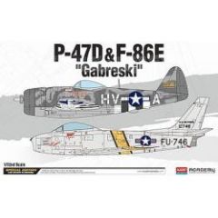 P-47D & F-86E Gabreski Ltd Ed 1/72