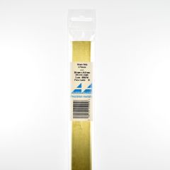 Brass Strip 25mm x 0.6mm x 305mm Length 3pk