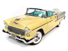 1955 Chevy Bel Air Convertible Gold/Ivory 1/18