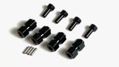 Aluminum Extended Hex Adapters 12mm for TRX-4M 4pk