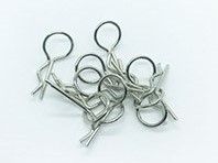 Large Body Clips Bent Silver