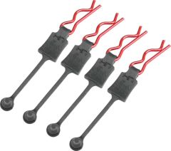 Body Clip Retainers 1/8 Red 4pk