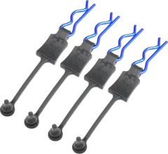 Body Clip Retainers 1/8 Blue 4pk