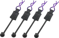 Body Clips & Retainers 1/10 Purple 4pk