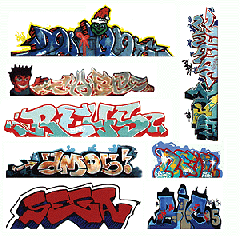 Graffiti Decals Mega set no 3