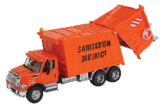 Intl 7600 Garbage Truck Orange