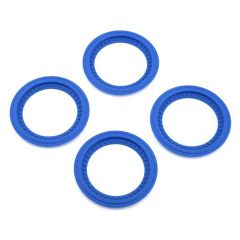 Tribute Wheel Glue-On Beadlock Rings Blue 4pk