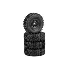 Tusk 1.0" Tire Gold Comp w/ Black #3430B Hazard Wheel SCX24