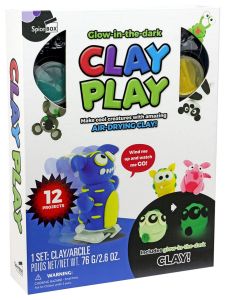Glow in the Dark Clay Play
