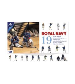 Royal Navy Officer Figures 19pc 1/84