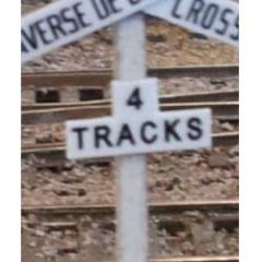 Crossbuck Track Numbers 5 Sets