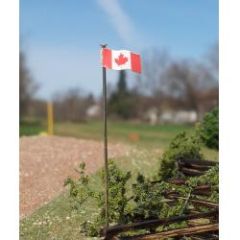 Canadian Flag & Pole 3pk
