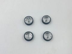 Alu Wheels Silver w/ Tires 4pk