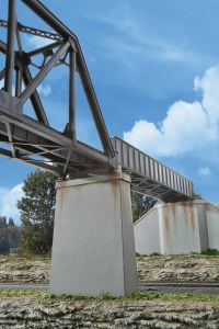 Single-Track Concrete Bridge Piers 2pk