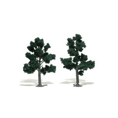 Dark Green Realistic Trees 5-6in