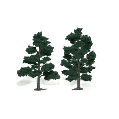 Dark Green Realistic Trees 6-7in