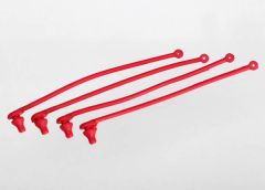 Body Clip Retainer Red 4pc