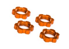 Wheel Nuts 17mm Splined Orange 4pk