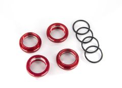 Alu Spring Retainers Red 4pk