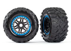 Maxx AT Tires Mtd Blue Beadlock pr
