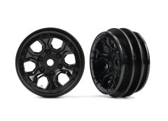 Wheels Black 6-Spoke pr
