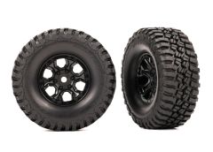 BFGoodrich Mud-Terrain KM3 1.0 Tires Mounted Black 6-Spoke Wheels pr