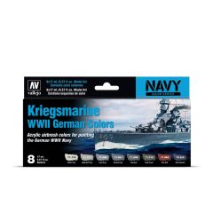 German Kriegsmarine WWII Colour Set 8x17ml