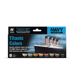 Titanic colors Paint Set 8 x 17ml