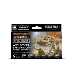 WWII Desert British & German 6x17ml