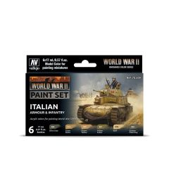WWII Italian Armour & Infantry 6x17ml