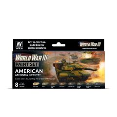 WWIII American Armour & Infantry 8x17ml