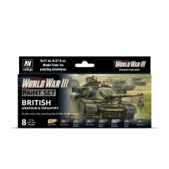 WWIII British Armour & Infantry 8x17ml