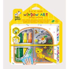 Window Art Jungle Animals